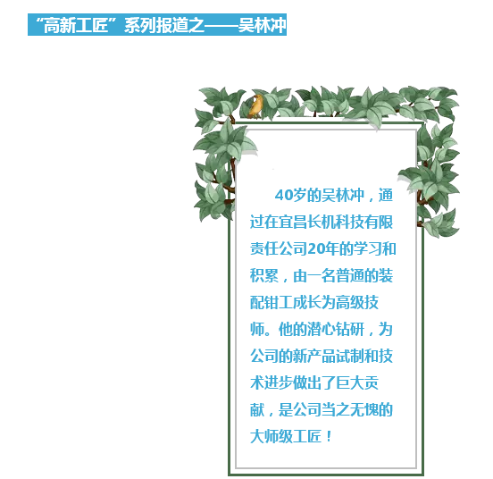 宜昌高新微門戶：好榜樣，有力量！“高新工匠”系列報(bào)道之——吳林沖